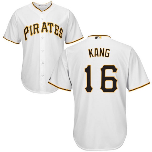 Pirates #16 Jung-ho Kang White Cool Base Stitched Youth MLB Jersey - Click Image to Close